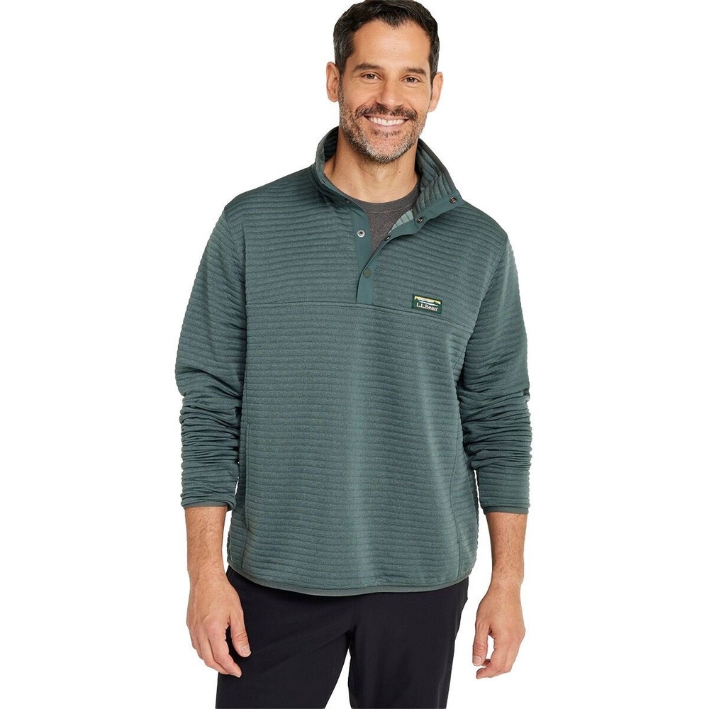 L.L.Bean Airlight Knit Pullover Men's Balsam Green Size L